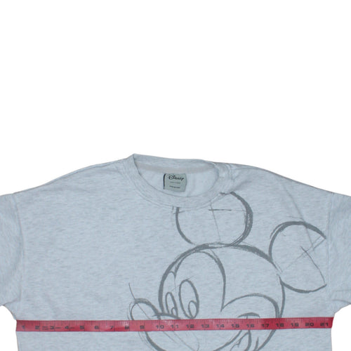 Disney Teens Grey Mickey Mouse Graphic Pullover Sweatshirt Size 10/12