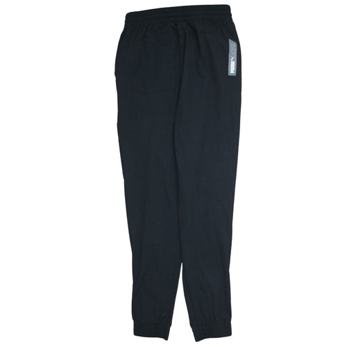 Puma Men's Black Jogger Trousers Size M Elastic Waist Logo Track Pants