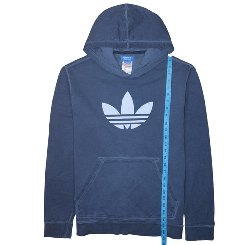 Adidas Boys Blue Pullover Hoodie 15-16 Years XL Logo Sports Casual