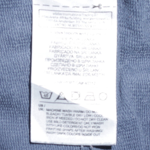 Adidas Boys Blue Pullover Hoodie 15-16 Years XL Logo Sports Casual