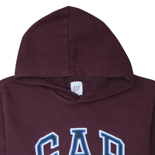 GAP Men’s Brown XL Pullover Logo Hoodie Cotton Fleece