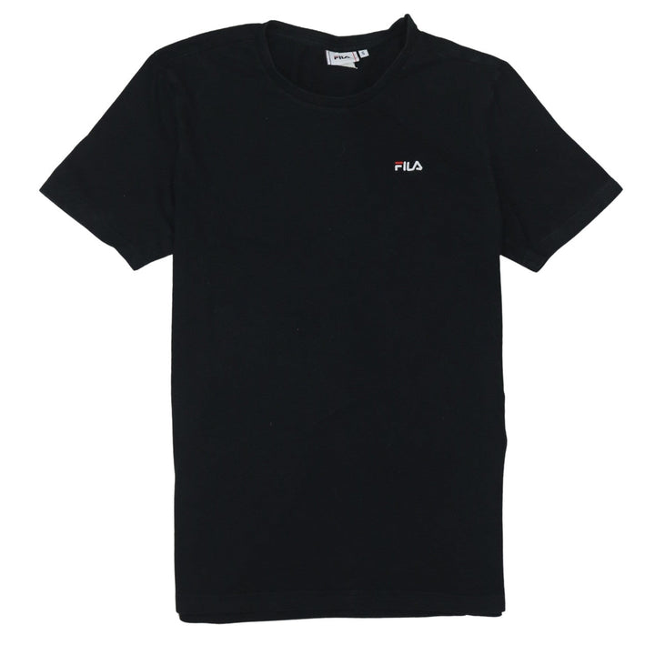 Fila Men's Black Cotton Crew Neck Short Sleeve T-Shirt Size S