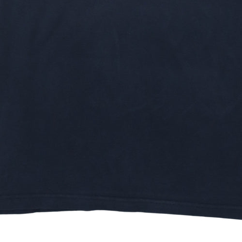 Fred Perry Men's Blue XL Collared Cotton Short Sleeve Polo Shirt