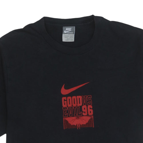 Nike Men's Black 'Good vs Evil 96' Graphic Vintage T-Shirt L