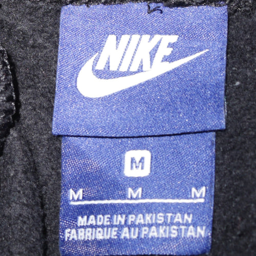 Nike Men's Black Jogger Sweatpants M Elastic Waist Fleece