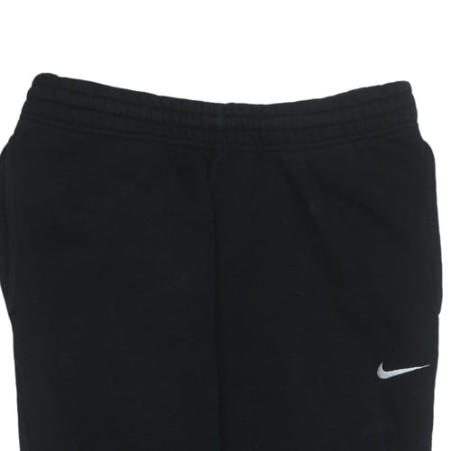 Nike Men's Black Jogger Sweatpants M Elastic Waist Fleece
