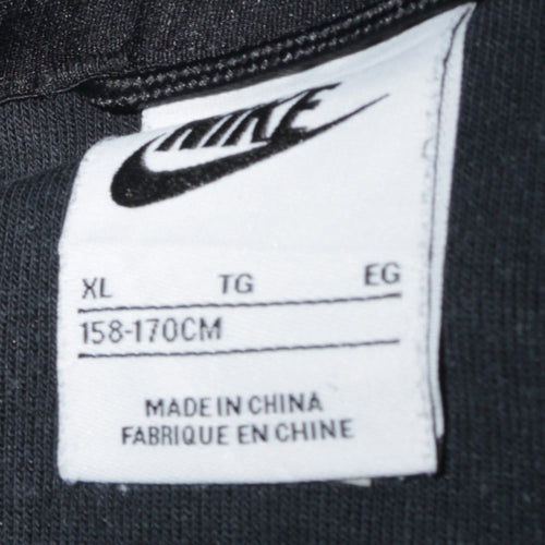 Nike Boys Grey & Black Full Zip Hoodie XL 158-170cm Hooded Sweatshirt