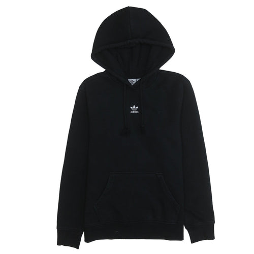 Adidas Womens Black Size 8 Pullover Hoodie Sweatshirt