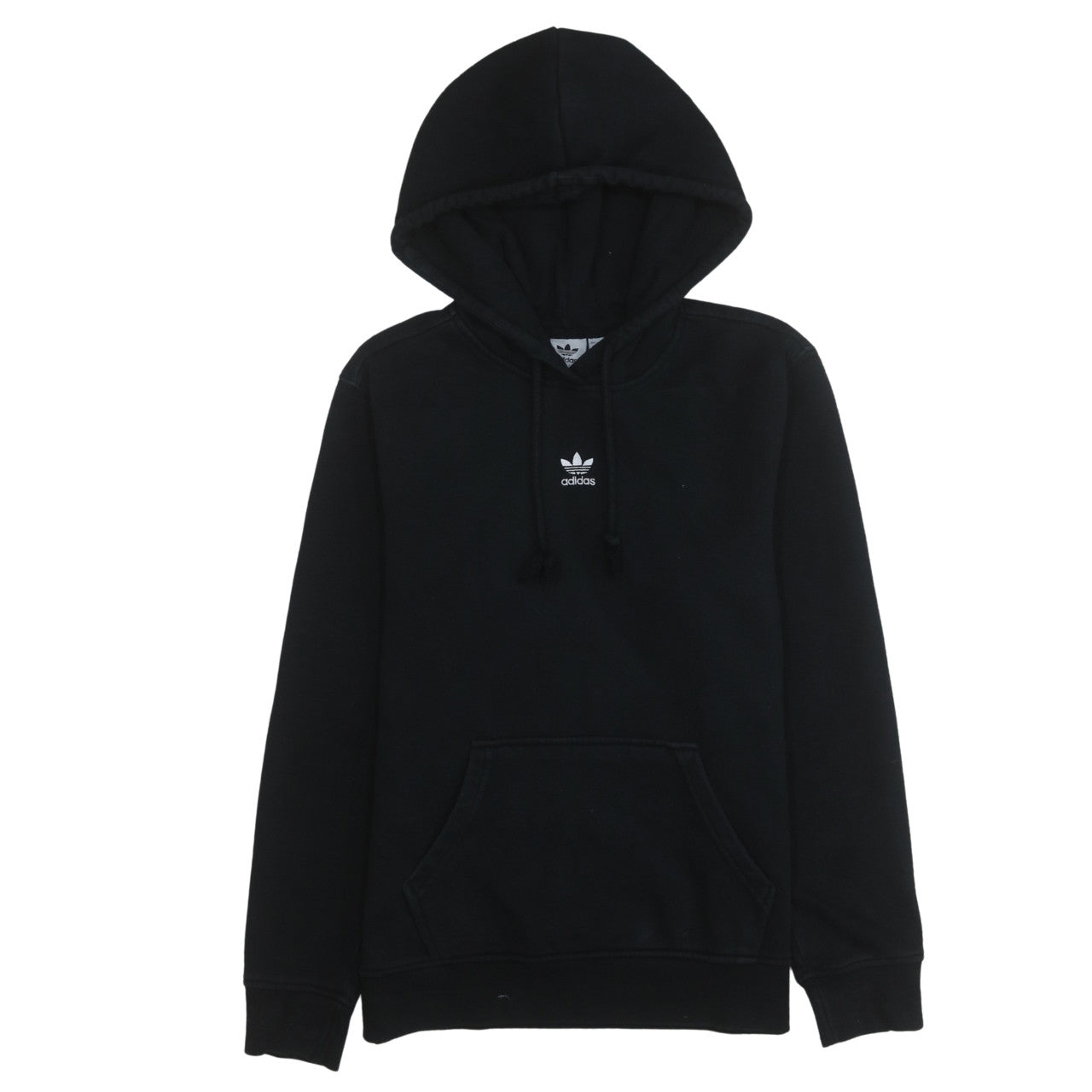 Adidas Womens Black Size 8 Pullover Hoodie Sweatshirt