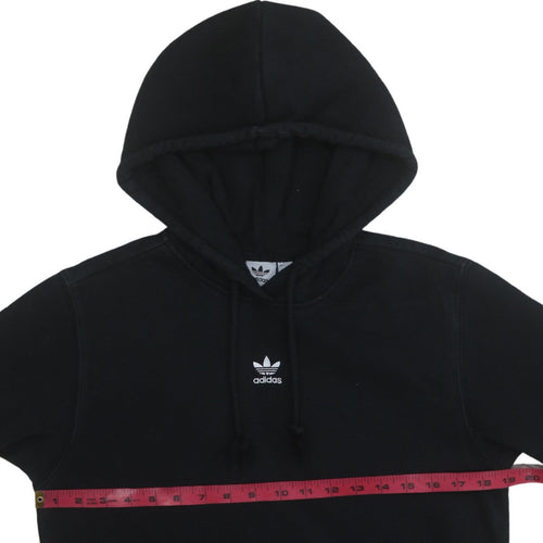 Adidas Womens Black Size 8 Pullover Hoodie Sweatshirt