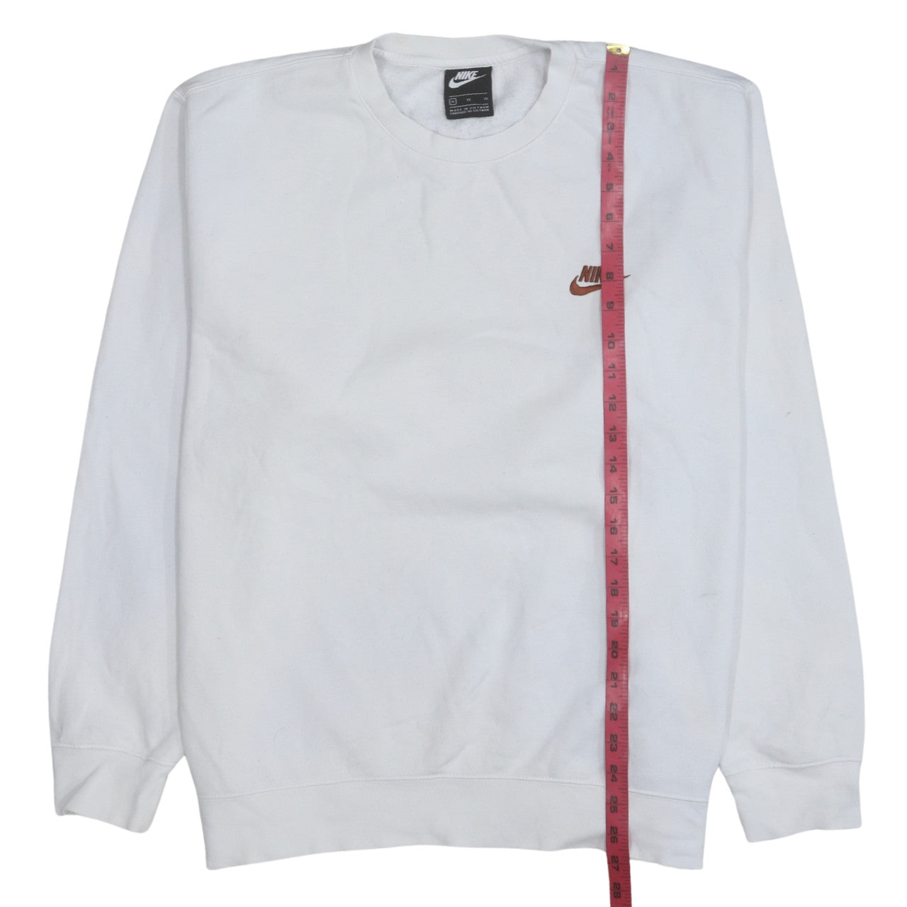 Nike Men's White XL Pullover Sweatshirt Crew Neck Fleece Sportswear