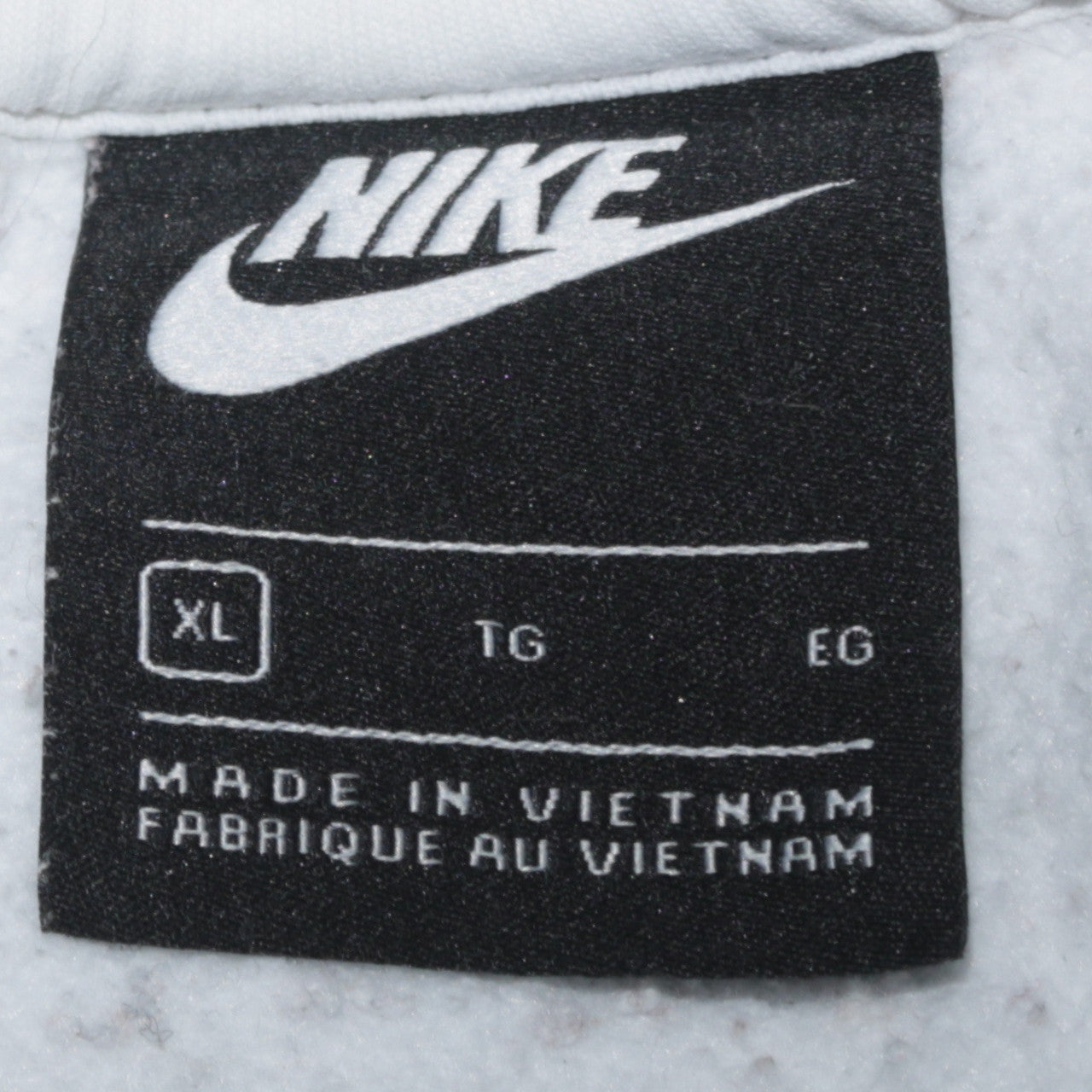 Nike Men's White XL Pullover Sweatshirt Crew Neck Fleece Sportswear