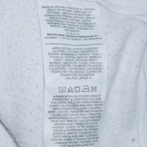 Nike Men's White XL Pullover Sweatshirt Crew Neck Fleece Sportswear