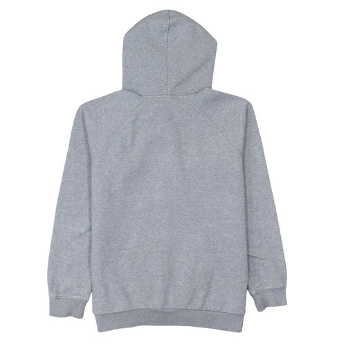 Adidas Men's Grey Pullover Hoodie Small Logo Fleece Sweatshirt