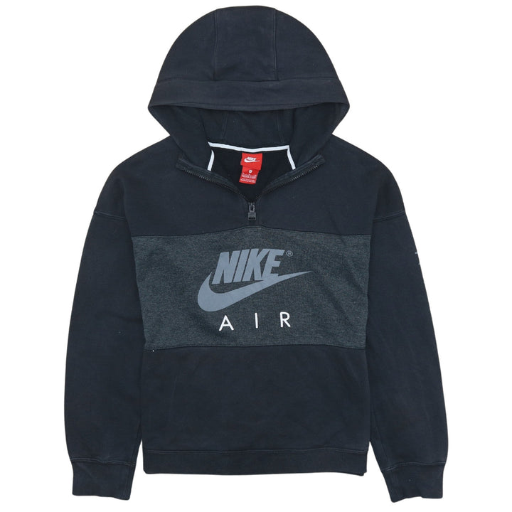 Nike Boys Black Air 1/2 Zip Hooded Sweatshirt XL 13-15 Years