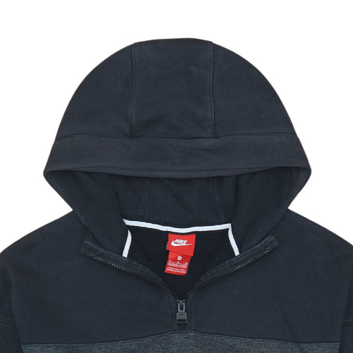 Nike Boys Black Air 1/2 Zip Hooded Sweatshirt XL 13-15 Years