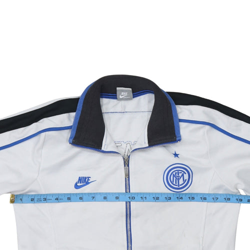 Nike Men’s White Full Zip Inter Milan Sweatshirt Size S