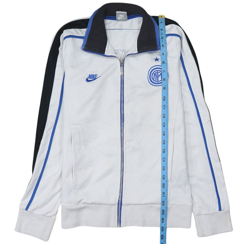 Nike Men’s White Full Zip Inter Milan Sweatshirt Size S