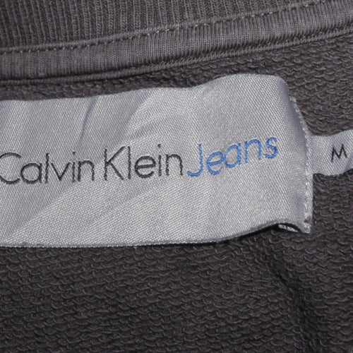 Calvin Klein Jeans Men's Black Crew Neck Logo Sweatshirt M