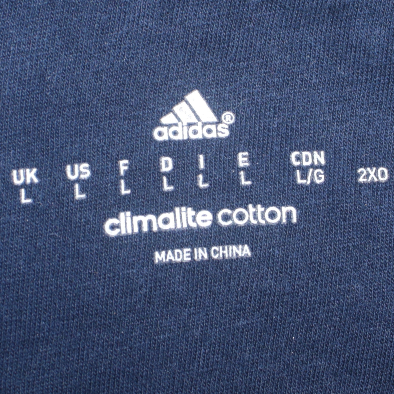 Adidas Men's Grey Pullover Hoodie L Sports Logo Climalite Cotton