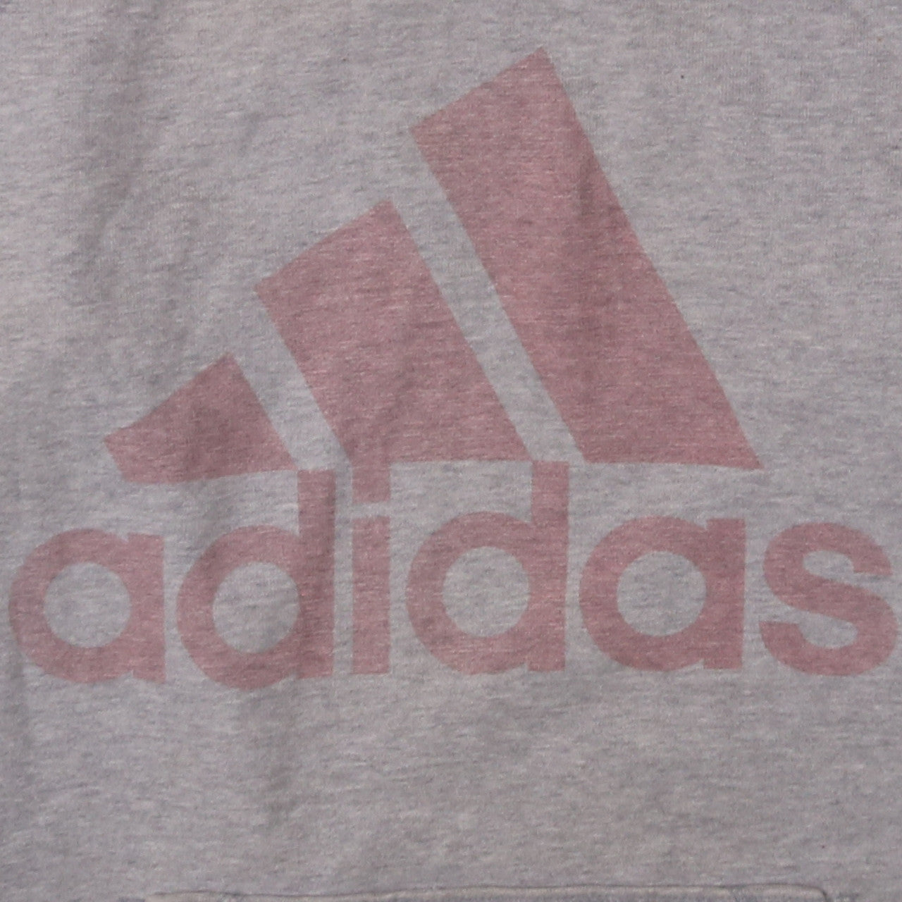 Adidas Men's Grey Pullover Hoodie L Sports Logo Climalite Cotton