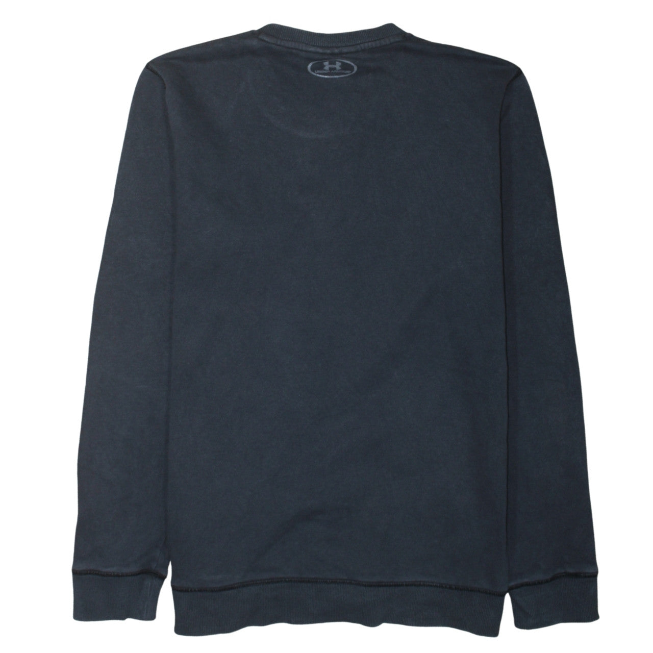 Under Armour Mens Black Fitted Crew Neck Long Sleeve Sweatshirt L