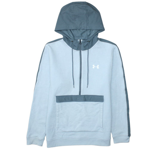 Under Armour Men's Blue 1/2 Zip Hoodie Size L Lightweight Sportswear