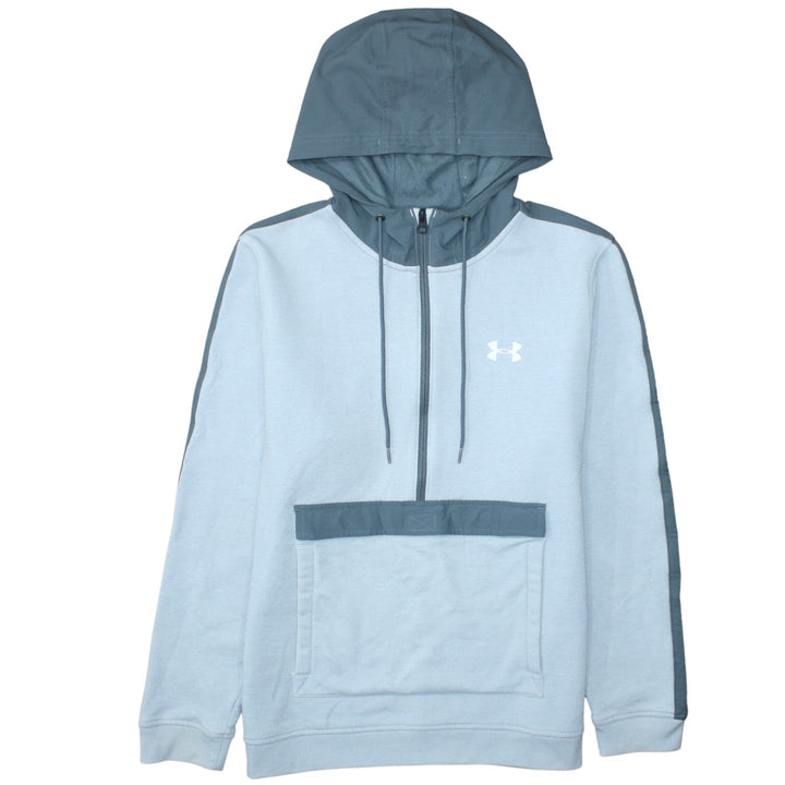 Under Armour Men's Blue 1/2 Zip Hoodie Size L Lightweight Sportswear