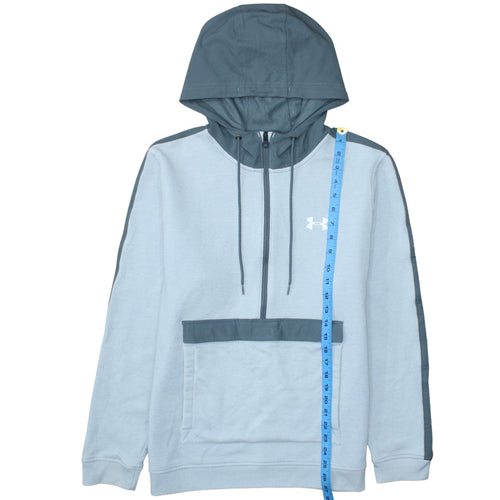 Under Armour Men's Blue 1/2 Zip Hoodie Size L Lightweight Sportswear