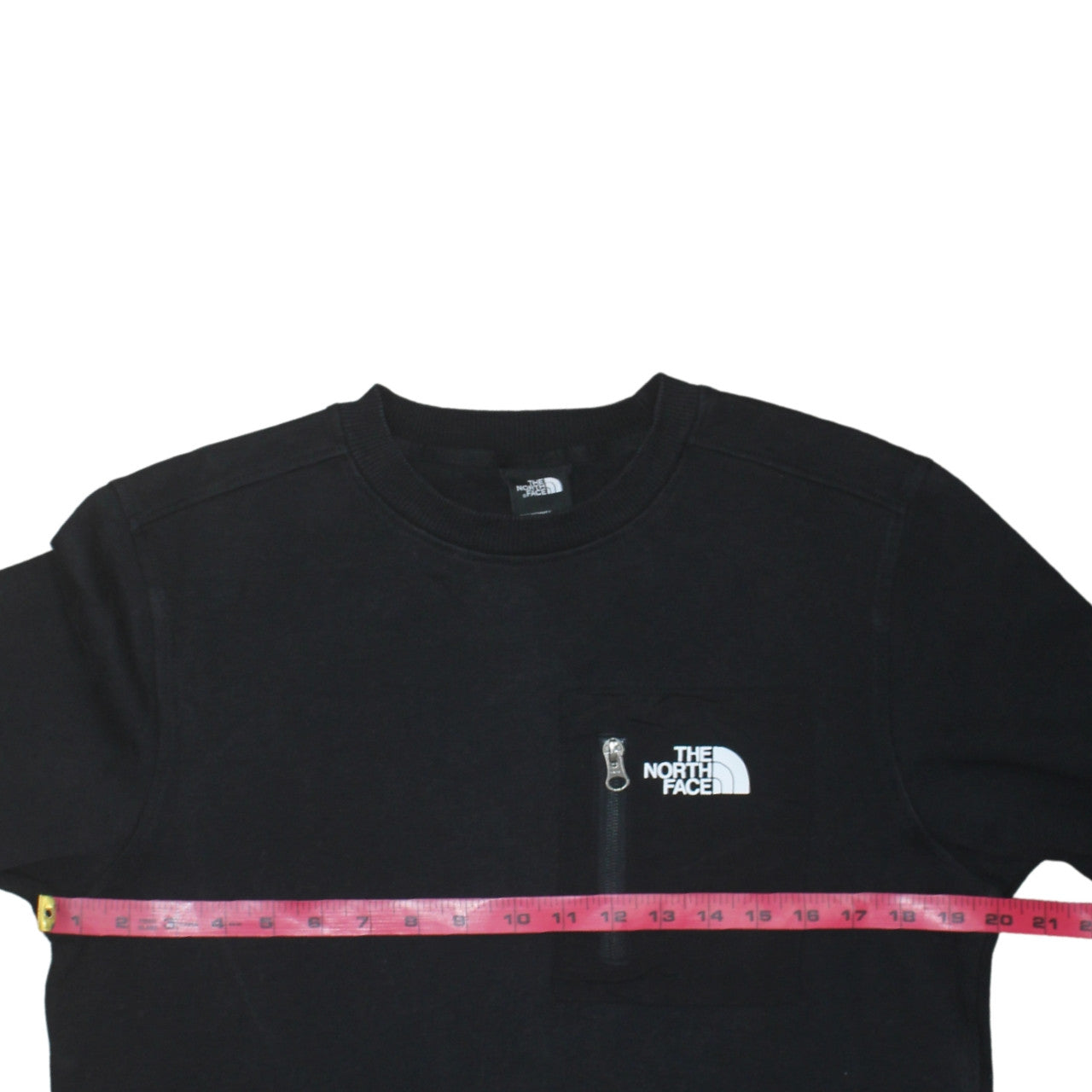 The North Face Men's Black Small Pullover Sweatshirt with Zip Pocket
