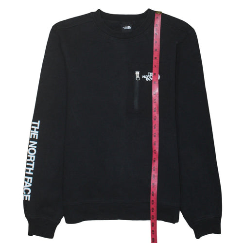 The North Face Men's Black Small Pullover Sweatshirt with Zip Pocket