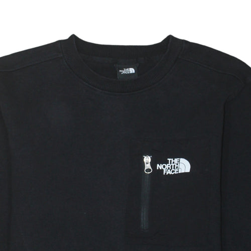 The North Face Men's Black Small Pullover Sweatshirt with Zip Pocket