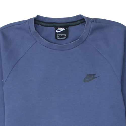 Nike Men's Blue Crew Neck Pullover Sweatshirt S Regular Fit