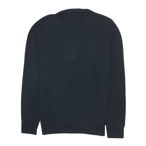 Adidas Boys Black 1/4 Zip Pullover Sweatshirt Size 13-14 Years