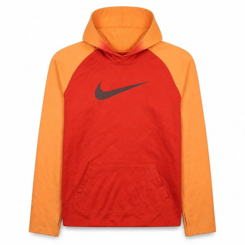 Nike Boys Orange Red Dri-FIT Pullover Hoodie XL Long Sleeve Sweatshirt
