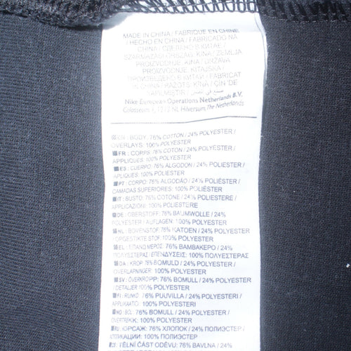 Nike Men's Black Cotton Jogger Trousers XL Regular Fit