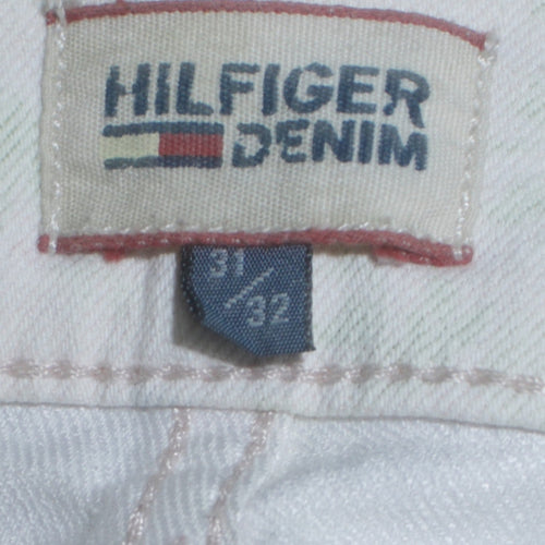 Tommy Hilfiger Women's White Floral Skinny Jeans Size 14
