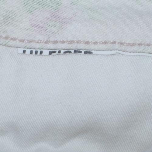 Tommy Hilfiger Women's White Floral Skinny Jeans Size 14