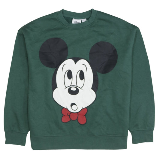 Disney Women’s Green Mickey Mouse Graphic Sweatshirt Size S
