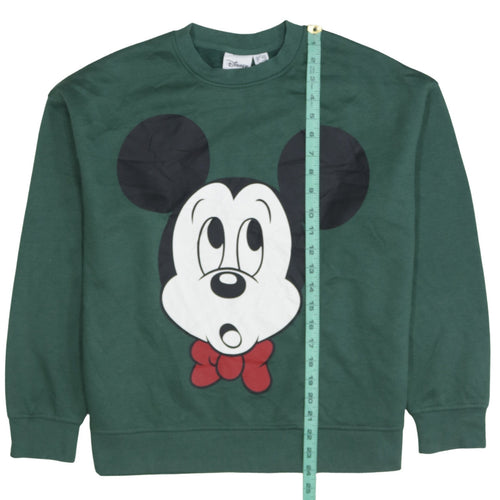 Disney Women’s Green Mickey Mouse Graphic Sweatshirt Size S