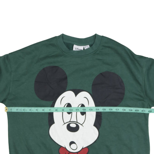 Disney Women’s Green Mickey Mouse Graphic Sweatshirt Size S