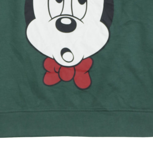 Disney Women’s Green Mickey Mouse Graphic Sweatshirt Size S