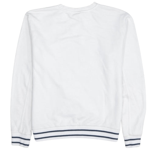 FILA Men's White Crew Neck Logo Sweatshirt Size L Pullover