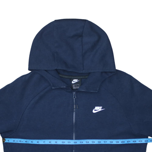 Nike Men's Blue Full Zip Hoodie Size L Sports Fleece