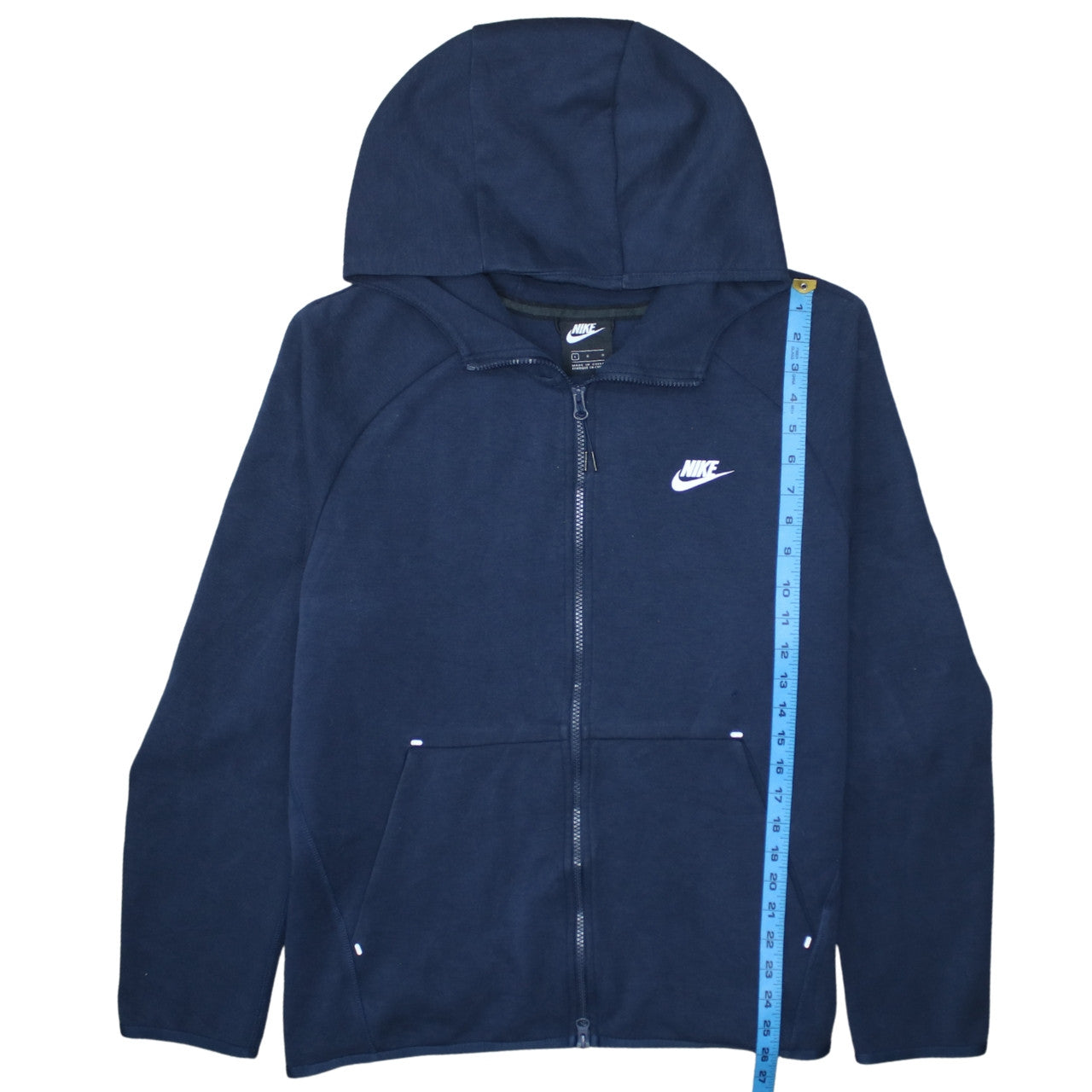 Nike Men's Blue Full Zip Hoodie Size L Sports Fleece