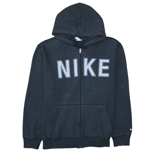 Nike Men's Black XL Full Zip Hoodie Sweatshirt Logo Sportswear