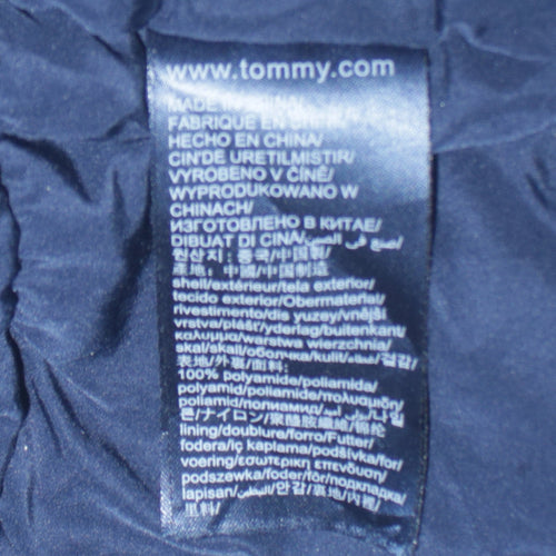 Tommy Hilfiger Men's Blue 2XL Bomber Jacket with Zip Pockets