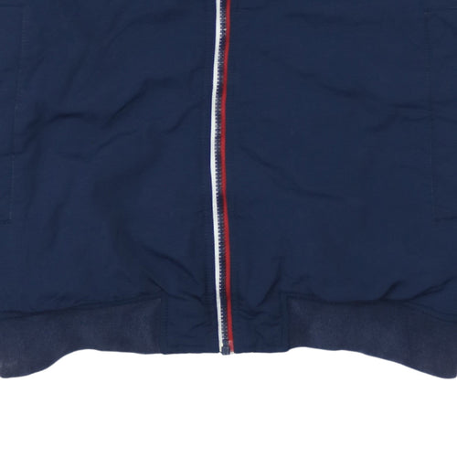 Tommy Hilfiger Men's Blue 2XL Bomber Jacket with Zip Pockets