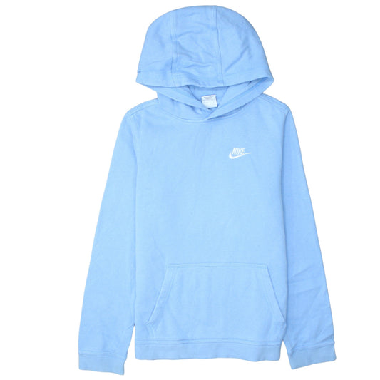 Nike Boys Blue Pullover Hoodie XL (158-170cm) Cotton Blend