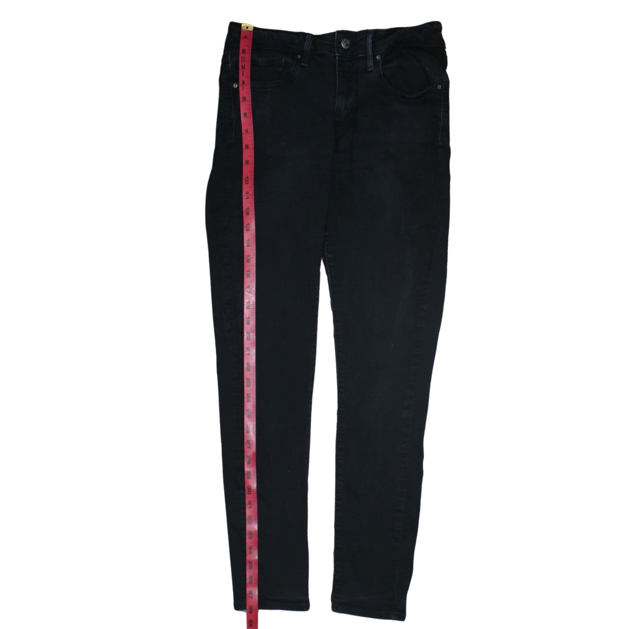 Levi's Women's Black 711 Skinny Jeans Size 30 Mid Rise Denim